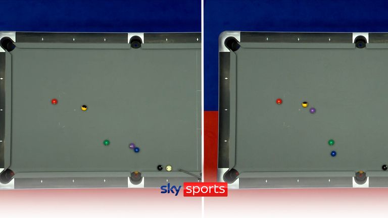 Joshua Filler makes it 3-0 for Team Europe in his Mosconi Cup match, winning the rack with this brilliant double plant shot!