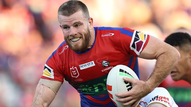 Lachlan Fitzgibbon has joined Warrington from NRL side Newcastle on a three-year contract