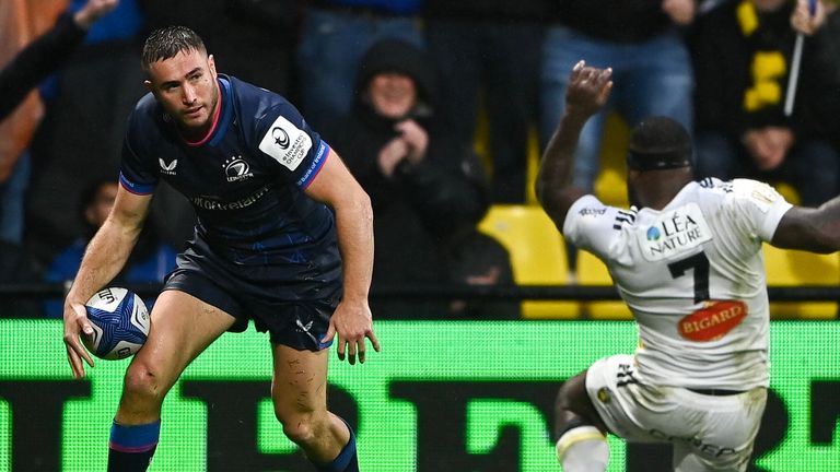 Leinster wing Jordan Larmour scored the game's only try in France
