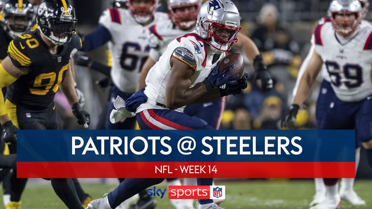 Highlights of the New England Patriots up against the Pittsburgh Steelers in Week 14 of the NFL season.