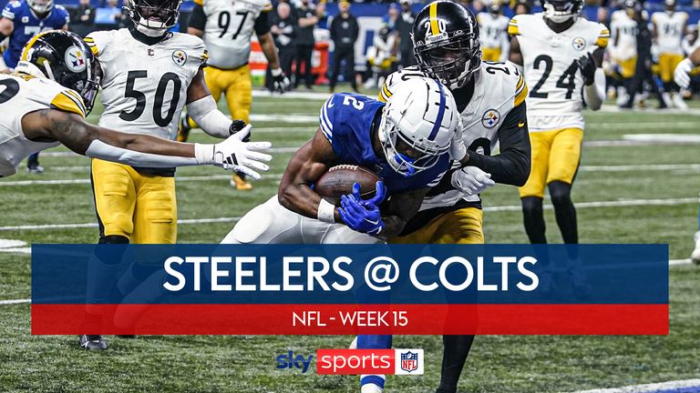 Highlights of the Pittsburgh Steelers against the Indianapolis Colts from Week 15 of the NFL