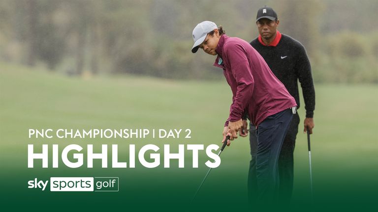 The best of the action from the final day of the PNC Championship in Florida, where Tiger Woods competed alongside his son Charlie. 