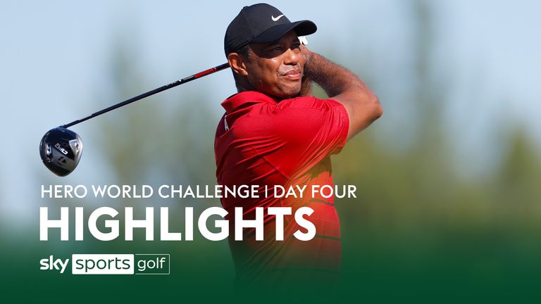 Highlights from day four of the Hero World Challenge as Scottie Scheffler triumphed and Tiger Woods finished 18th