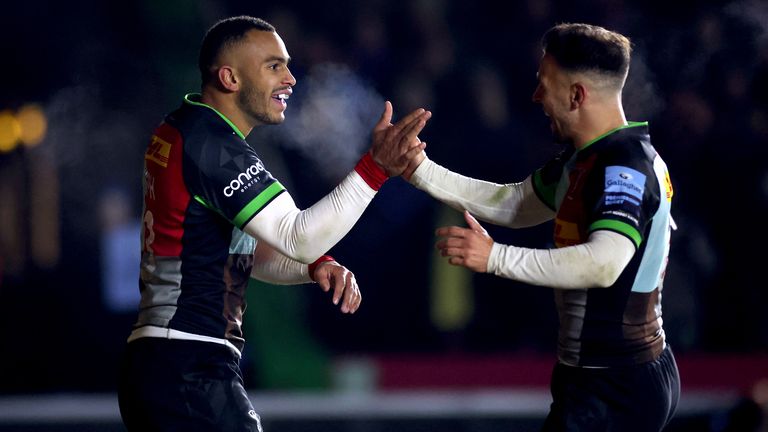 Will Joseph scored twice for Quins in their dominant victory at the Stoop