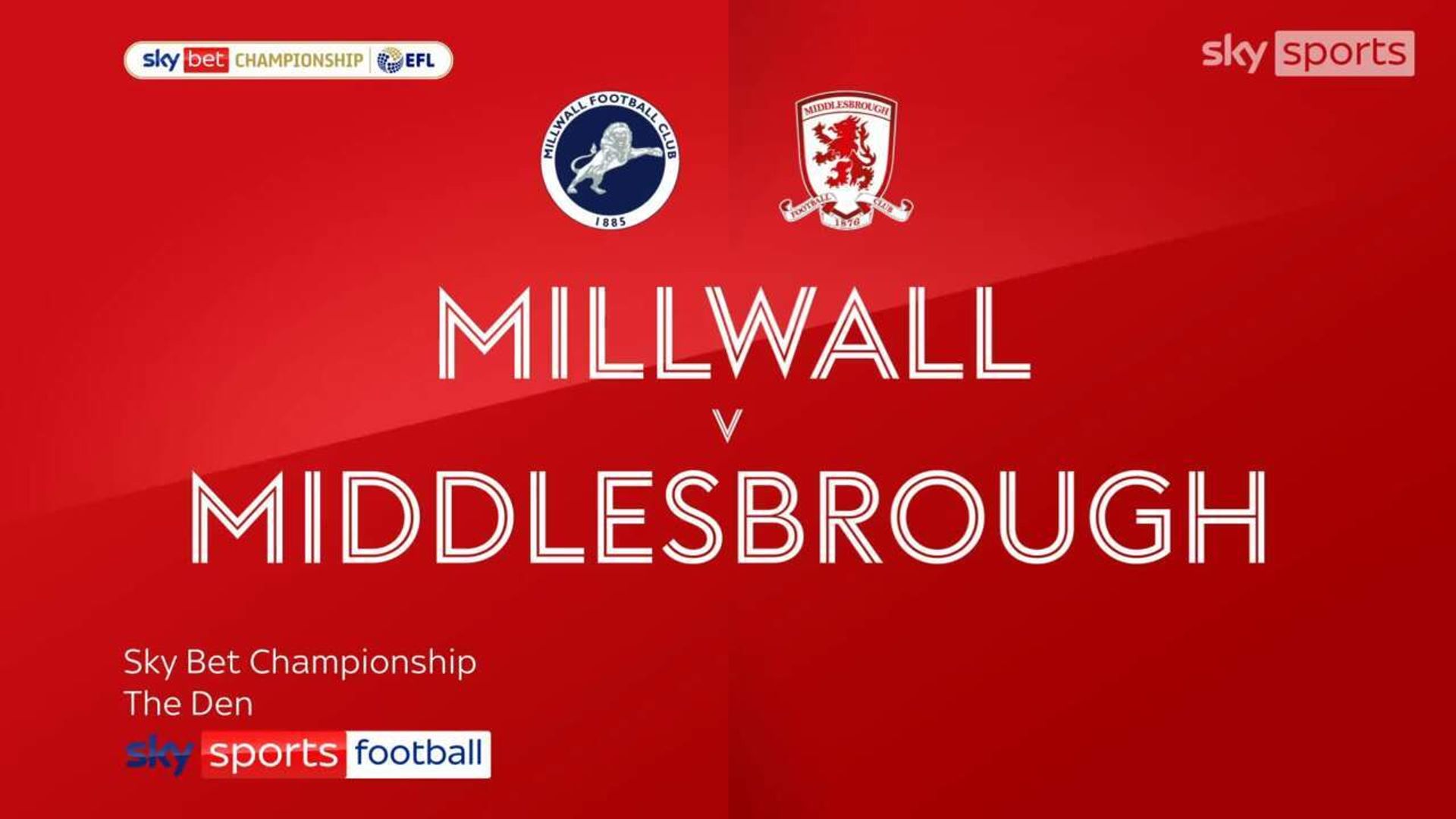 Millwall 1-3 Middlesbrough