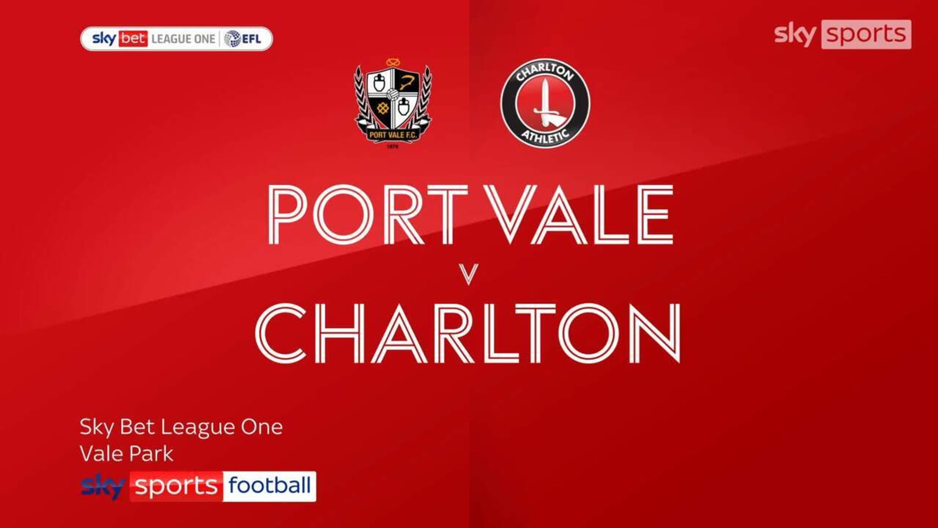 Port Vale 3-3 Charlton 