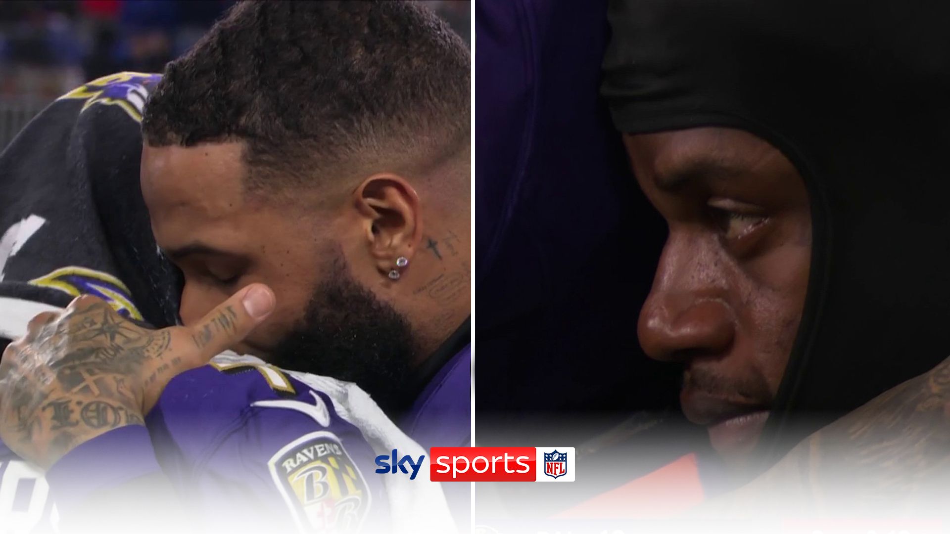 Jackson and Ravens visibly emotional after playoff exit