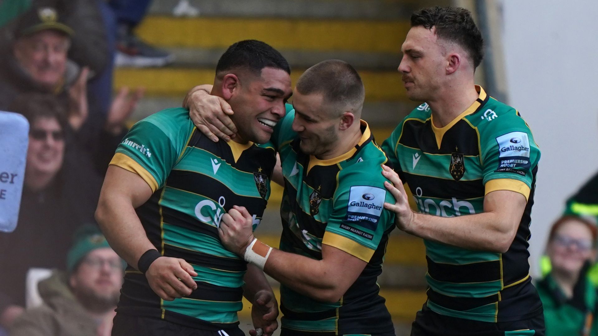 Premiership: Saints stay top, Bristol win derby thriller, Sarries triumph