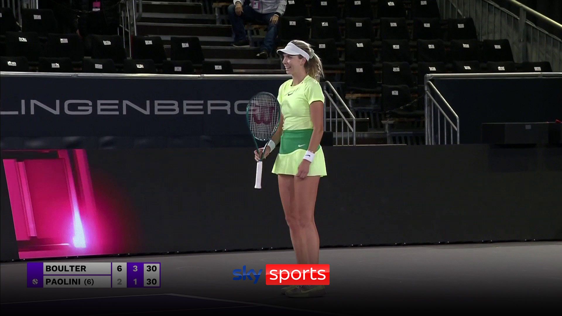 Boulter brings up break point with spectacular lob!