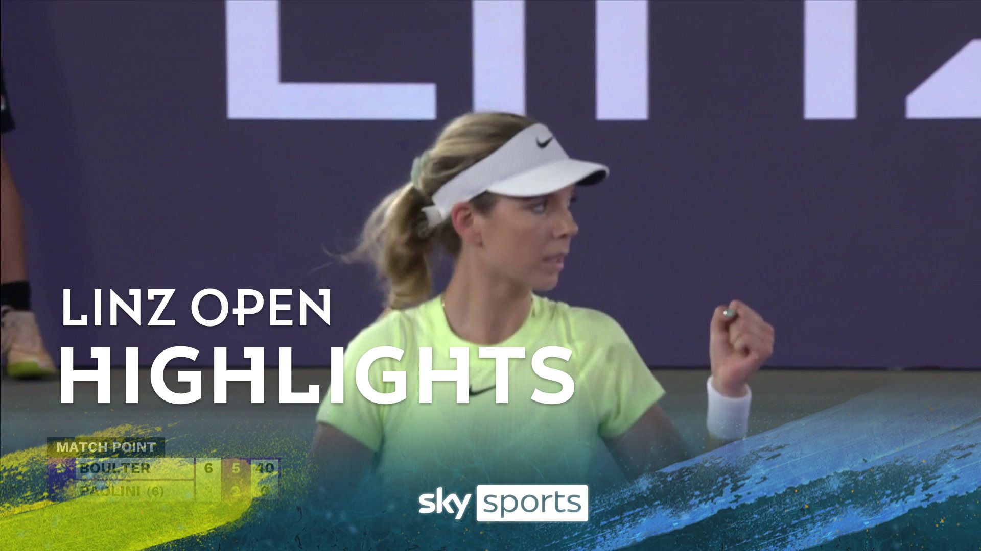 Highlights: Boulter thrashes Paolini in straight sets at Linz Open