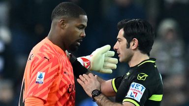 AC Milan goalkeeper Mike Maignan was racially abused during a Serie A match against Udinese on Saturday