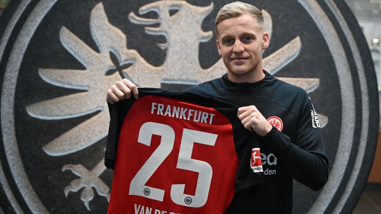 EINTRACHT FRANKFURT: Donny van de Beek, leihweise von Manchester United gekommen.