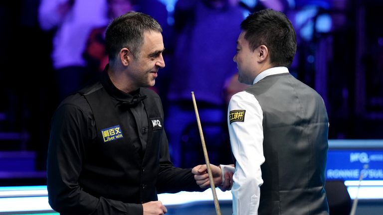 Ronnie O'Sullivan beat Ding Junhui 6-3 despite his opponent's historic 147 in the seventh frame