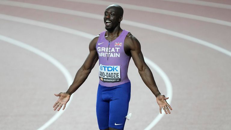 Amo-Dadzie reached the 100m semi-finals at the 2023 World Athletics Championships