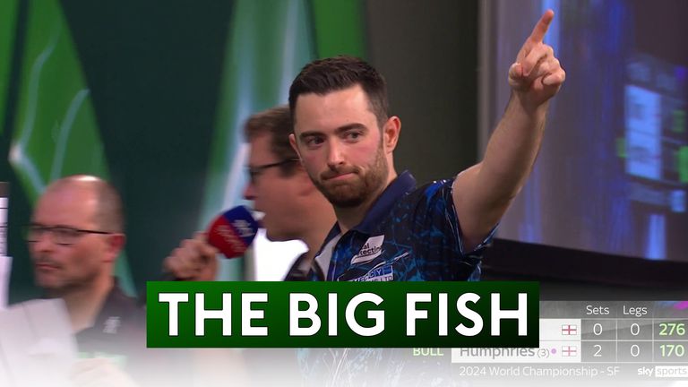 Humphries went fishing for 'The Big Fish' during his whitewash win in the semi-finals