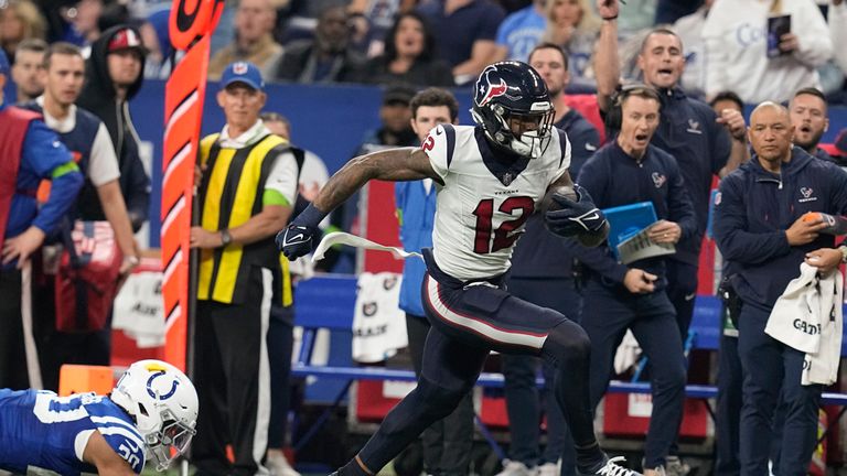 C.J. Stroud connect with Nico Collins for an incredible 75-yard touchdown on the Houston Texans' first offensive play of their clash with the Indianapolis Colts.