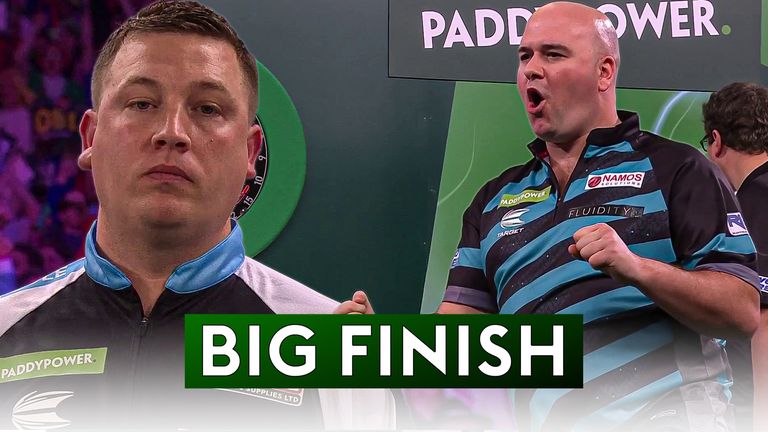 Rob Cross hit a 130 checkout to break Chris Dobey in the deciding set of their quarter-final