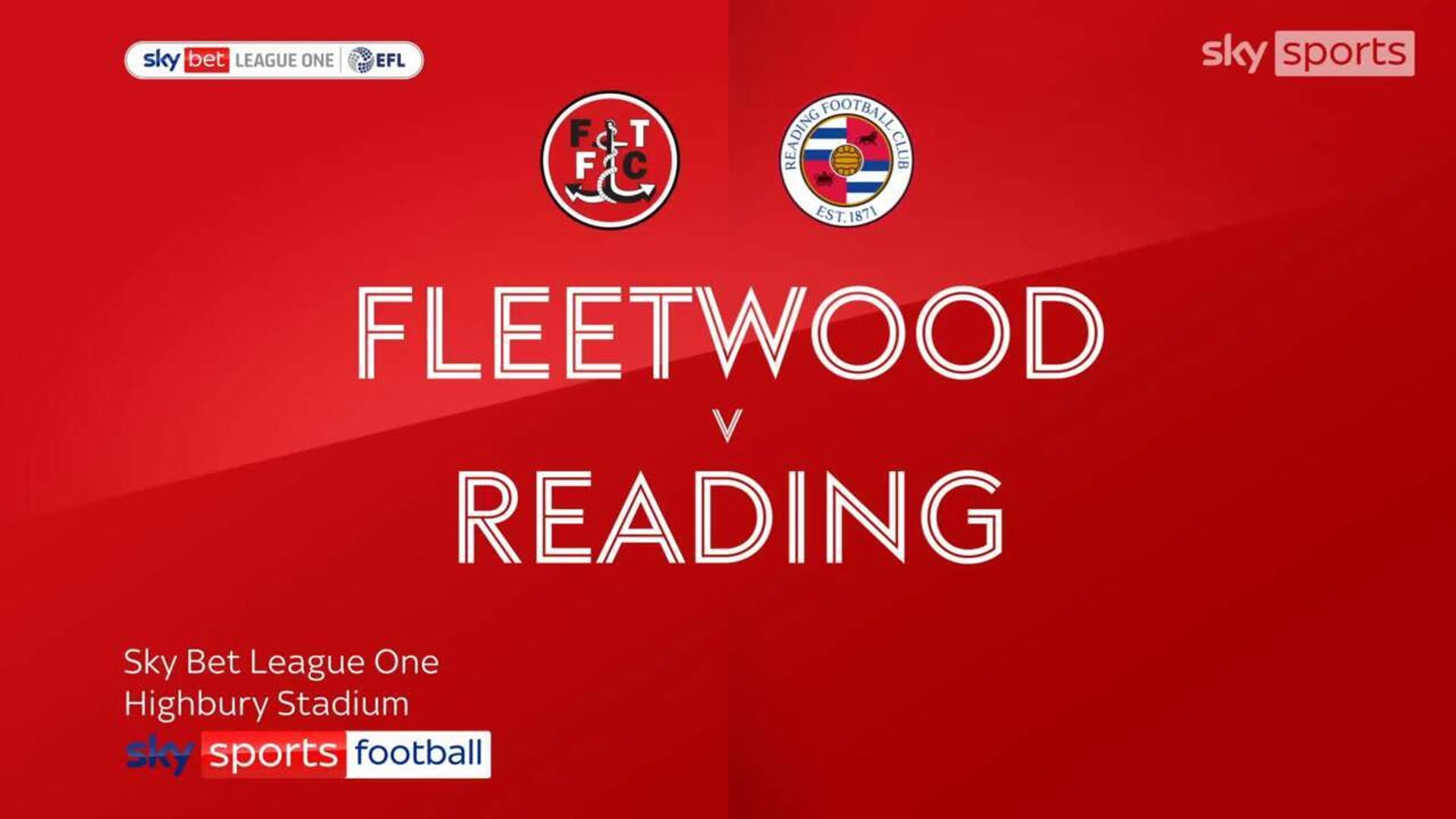 Fleetwood 1-1 Reading