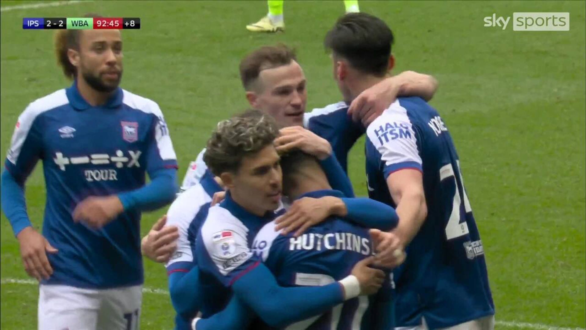 Hutchinson scores vital late equaliser for Ipswich!