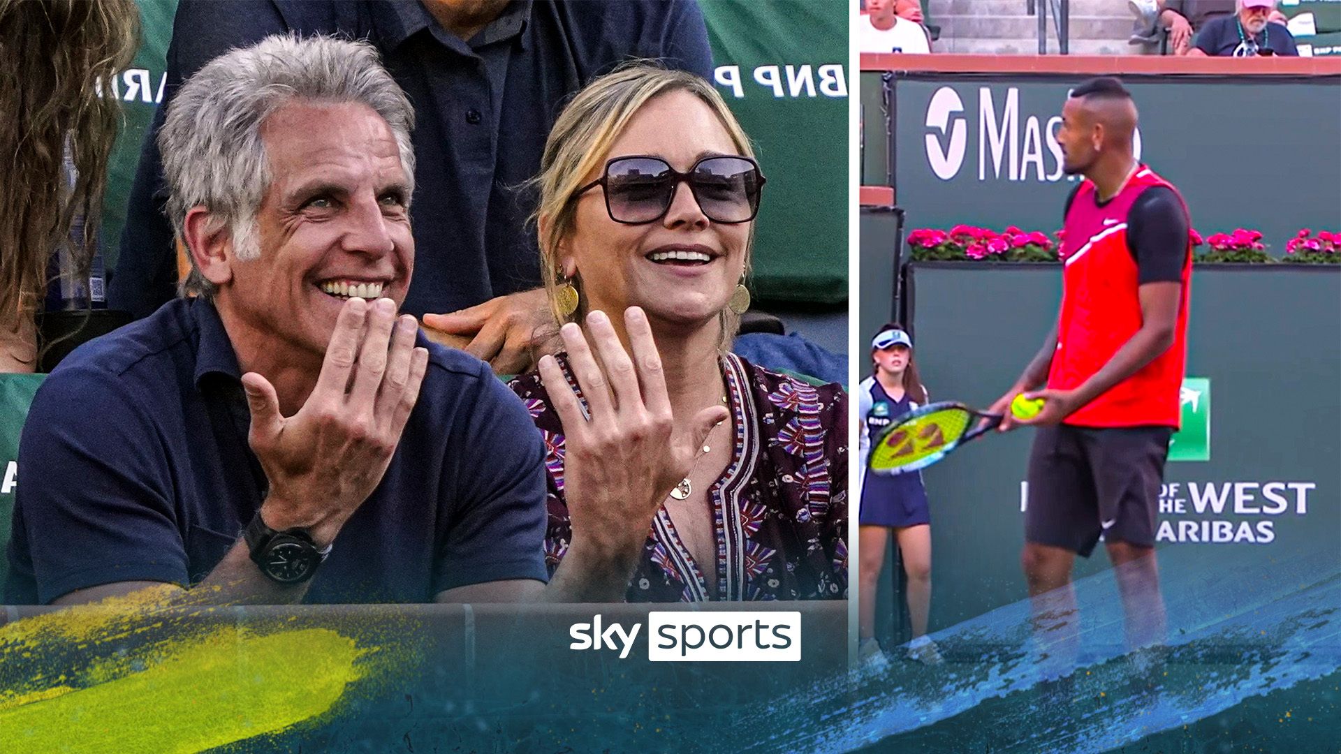 'Do I tell him how to act?' - Kyrgios brings Ben Stiller into fan conflict