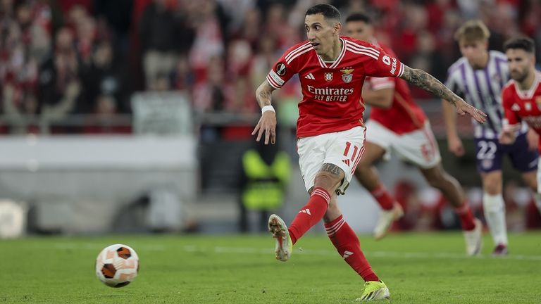 Angel di Maria avancierte bei Benfica zum Matchwinner.