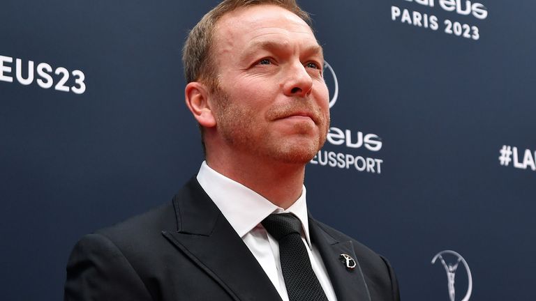 Sir Chris Hoy, pictured at the Laureus Sports Awards in 2023