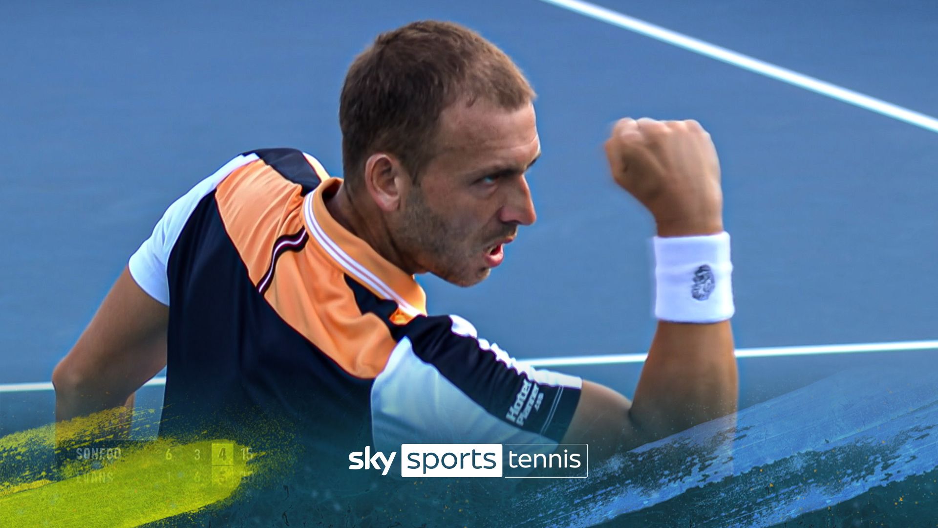 Evans sets up 'huge' win with stunning backhand winner