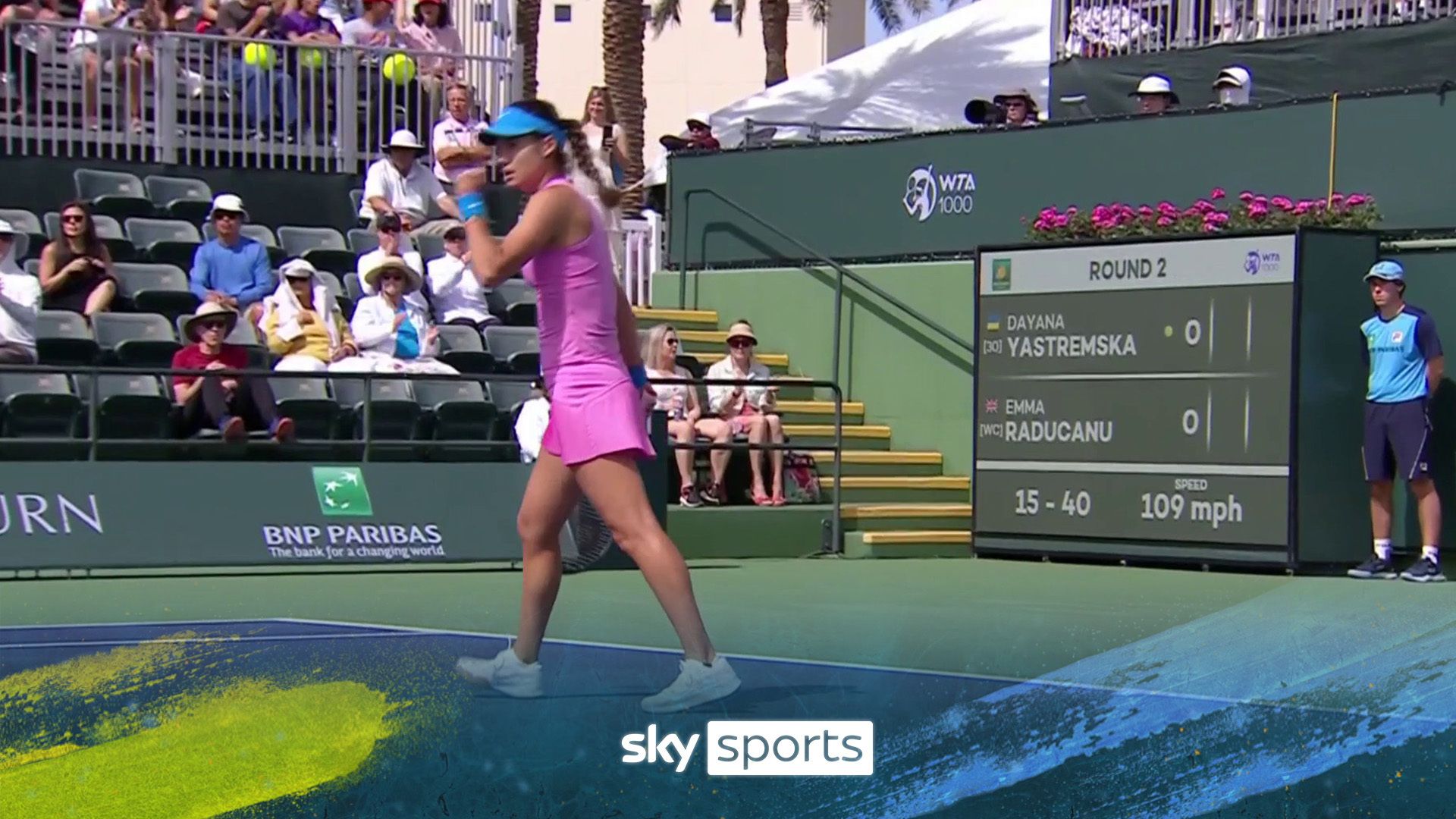 'It's a Raducanu special!' | Brit hits signature drop shot at Indian Wells