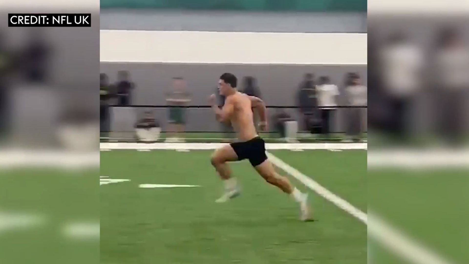 Rees-Zammit shows off speed in sprint test for NFL scouts