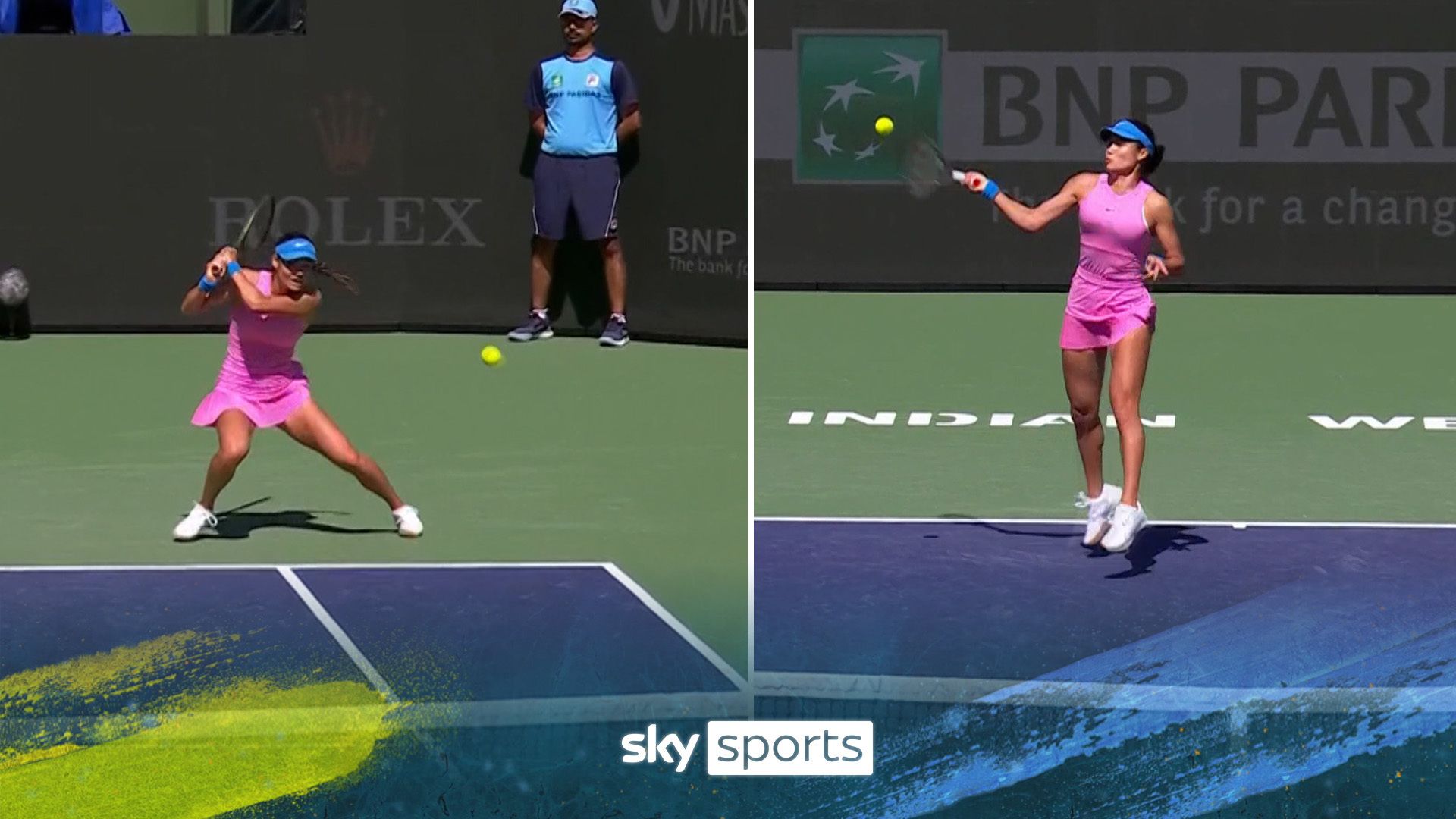 'The backhand has been quite something!' | Raducanu continues to dominate