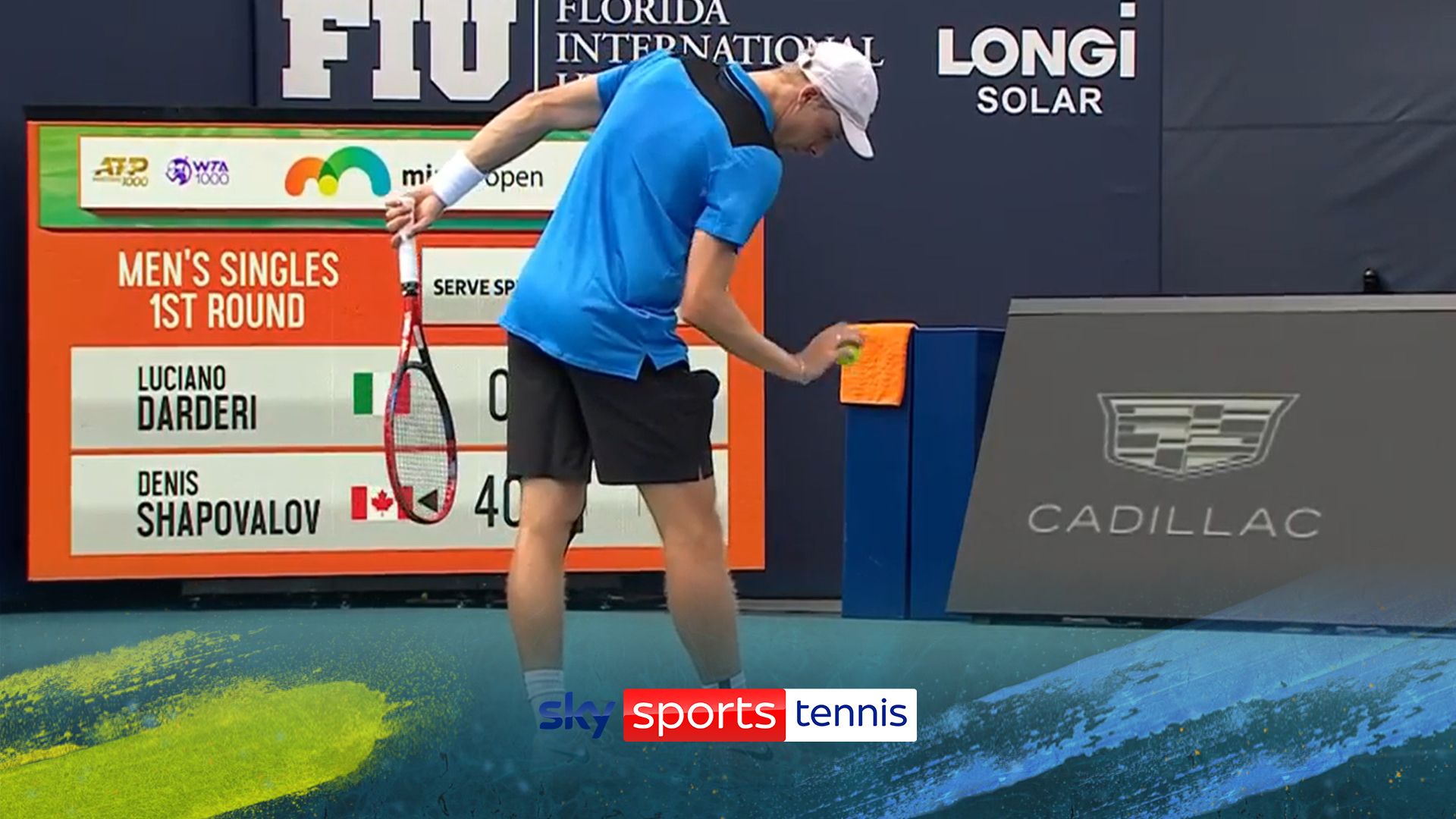 You've got to love Shapovalov's unique serve ritual