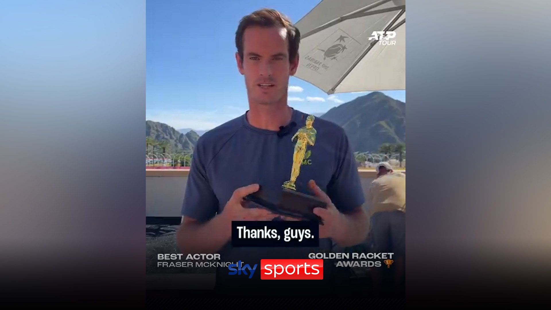 Murray wins Best Actor at the Golden Racket Awards!