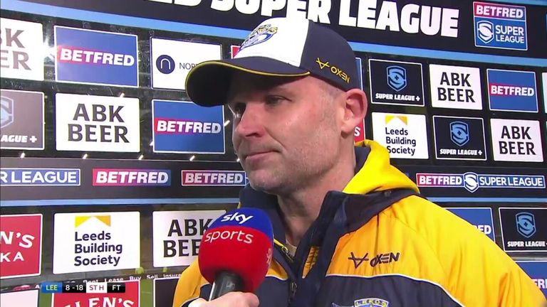 Rohan Smith praises his side despite Leeds Rhinos losing at home to St Helens