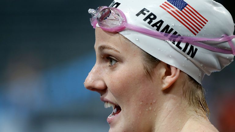 Missy Franklin won four Olympic gold medals at London 2012 and one gold at the Rio Games