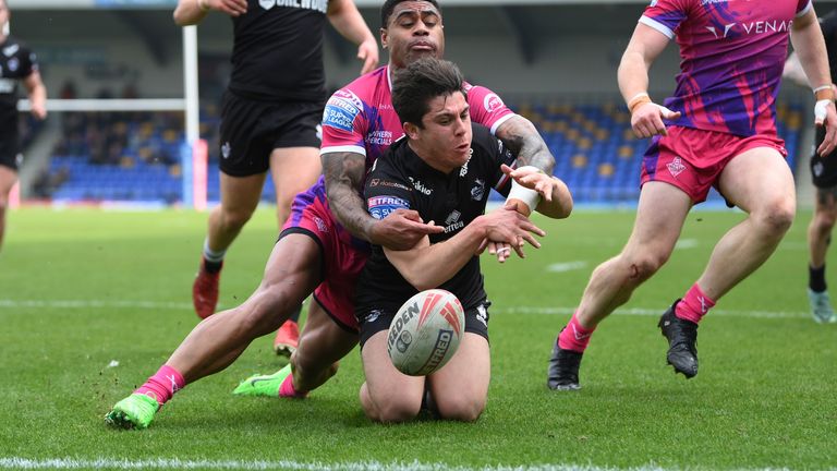 Oli Leyland pounced to give London an early lead against Huddersfield