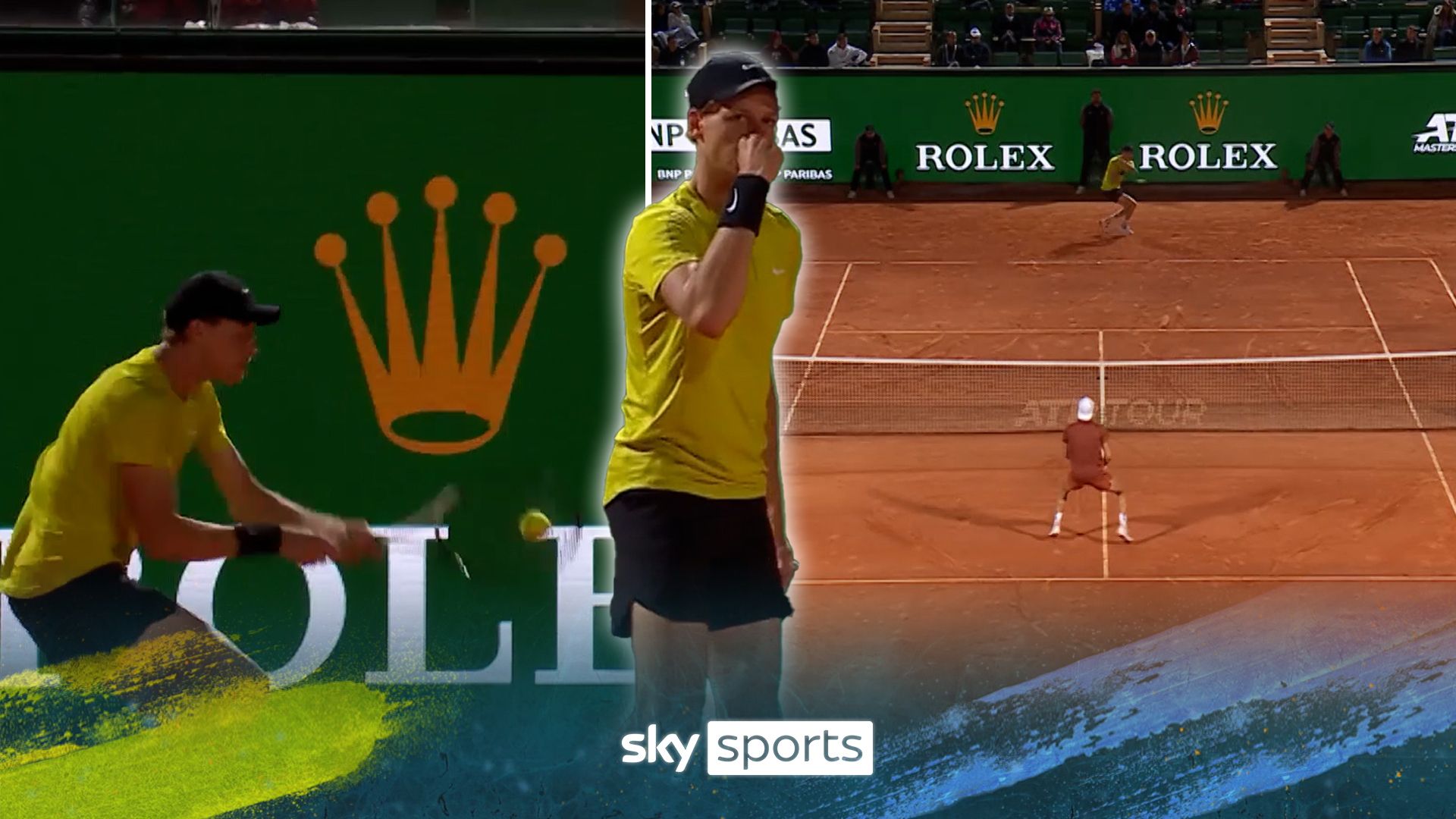 Welcome to clay court season | Relive Sinner's insane spinning backhand