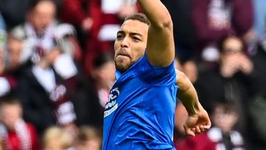 Cyriel Dessers scored a double for Rangers against Hearts in the Scottish Cup semi-final
