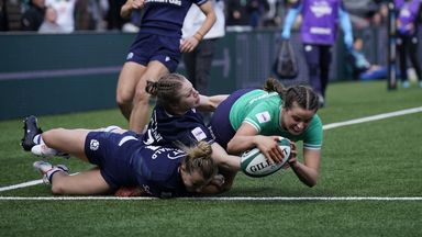 Katie Corrigan hit back for Ireland early in the second half 
