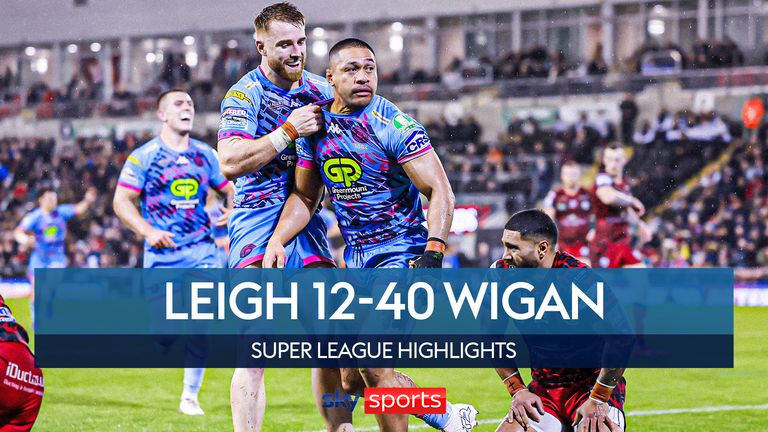 Highlights of Leigh Leopards' clash with Wigan Warriors in the Super League