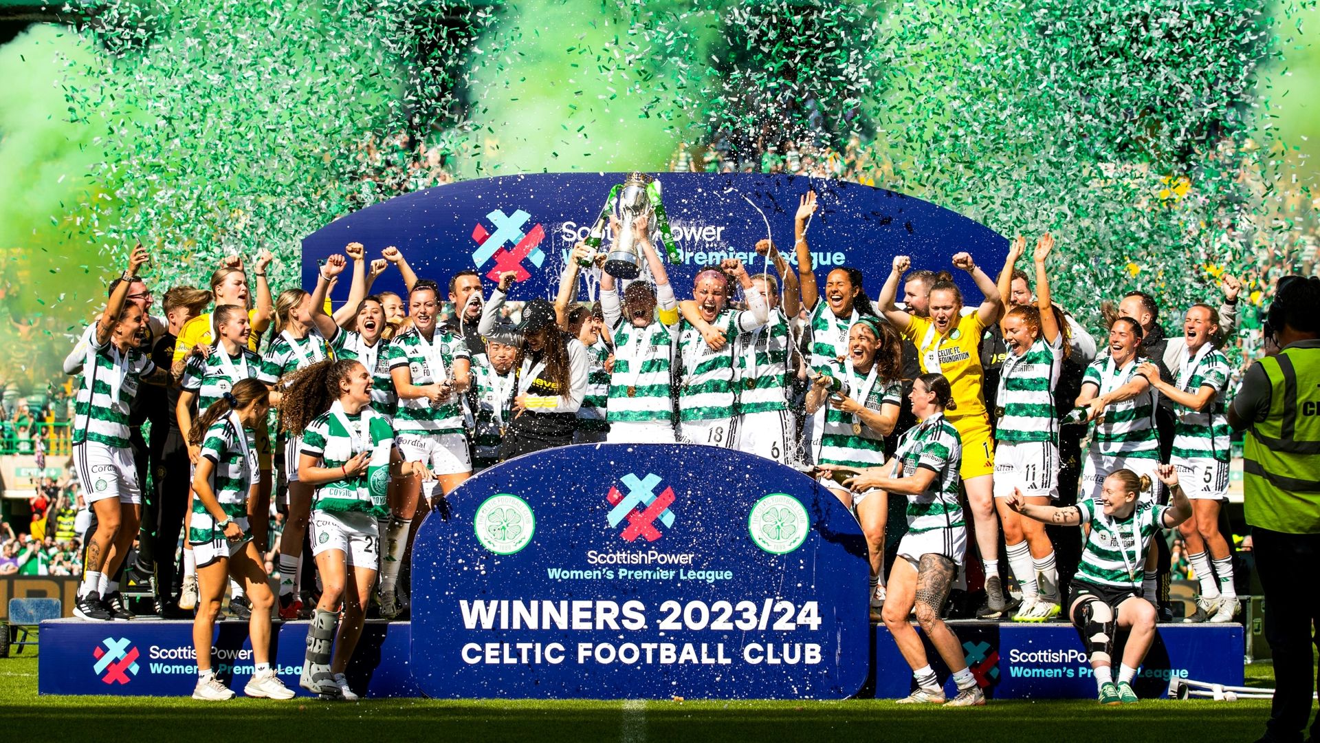 'We never stop' - Celtic celebrate first SWPL title on dramatic final day
