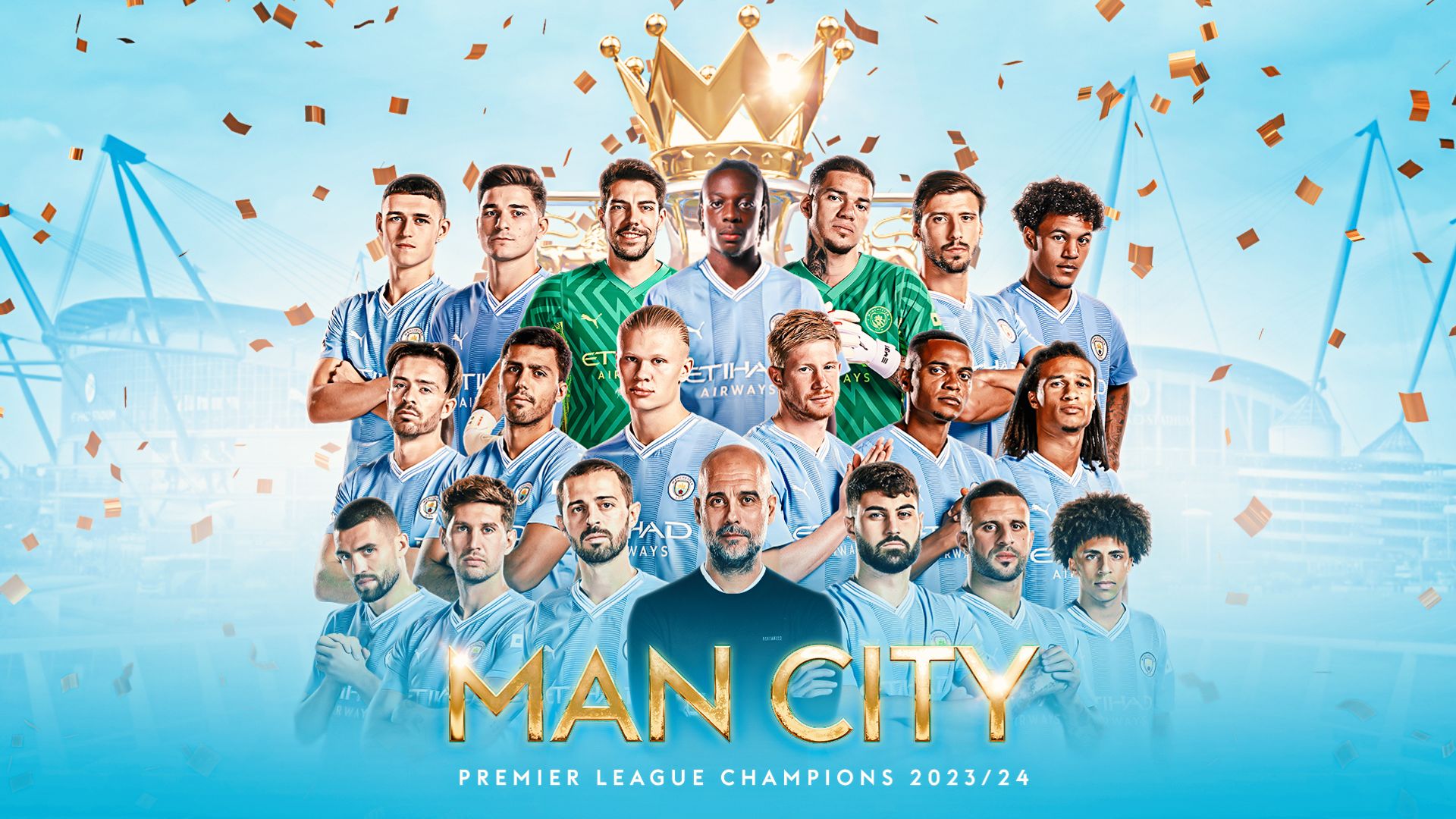 Man City win record fourth Premier League in a row