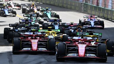 The start of the 2024 Monaco GP