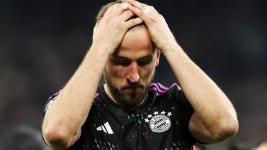Harry Kane was off the pitch and unable to help Bayern Munich launch a late comeback