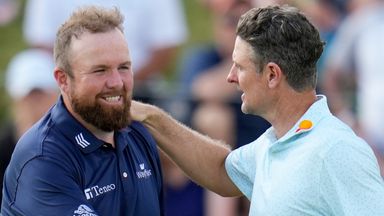 Shane Lowry is two strokes off the lead, with Justin Rose three back after a low-scoring day at Valhalla