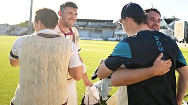 Somerset beat Essex by three wickets in a bowler-dominated County Championship match at Taunton