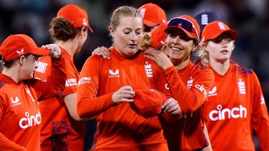 Sophie Ecclestone now has 117 T20I wickets after taking 3-11 in the win over Pakistan