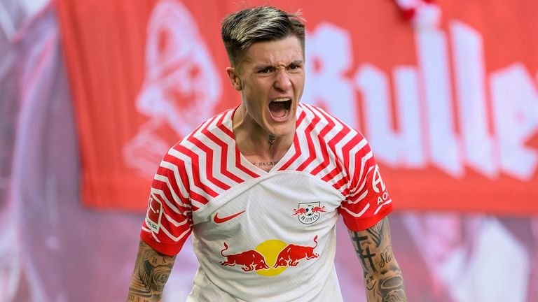 Benjamin Sesko spielte bei RB Leipzig eine starke Saison.