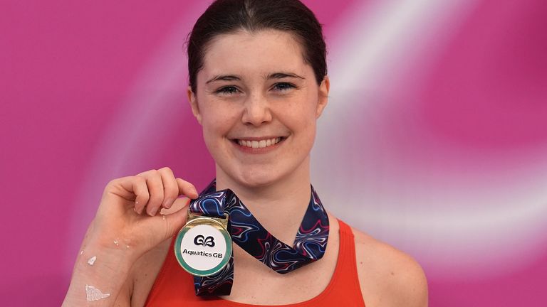 Andrea Spendolini-Sirieix won gold in the women's 10m platform final at the 2024 Speedo Aquatics Diving Championships to book her place at the Paris Olympics