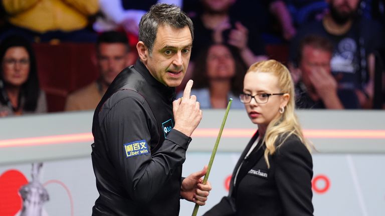 Ronnie O'Sullivan lost the last three frames and was eliminated from the tournament 