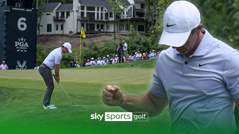 McIlroy delighted the Valhalla crowd with a brilliant chip-in birdie from off the sixth green 